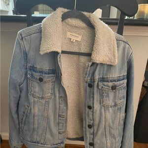PacSun Light Blue Sherpa-Lined Denim Jacket